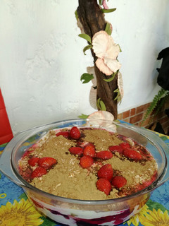 Una foto de Postre de frutilla
