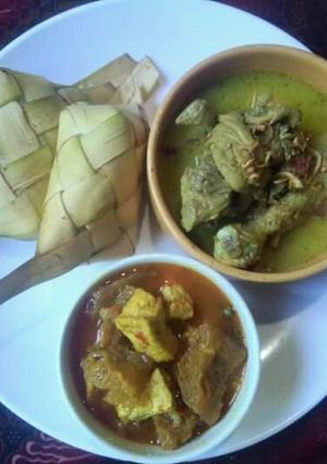 Foto resep Ketupat sayur opor ayam