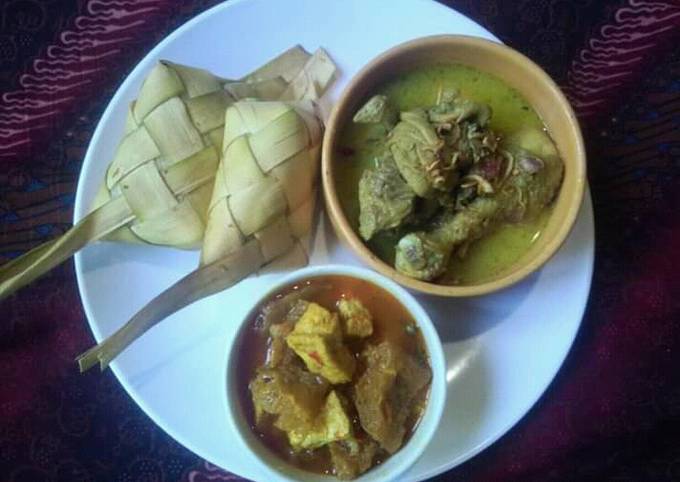 Ketupat sayur opor ayam