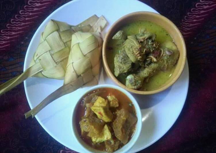 Ketupat sayur opor ayam