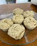Muffins de pera y avena VEGANOS