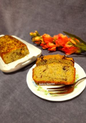عکسی از دستور کیک کدو سبز با گردو🥮