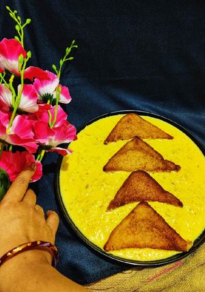 A picture of Kesariya Shahi tukda.