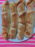 Flautas de jamón y queso horneadas