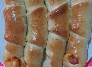 Una foto de Flautas de jamón y queso horneadas
