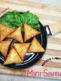 Mini Samosa with Potato Mint Filling