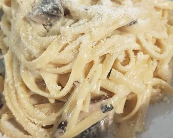 Fresh, Making Recipe Super Creamy Cheesy Carbonara Delicious Perfect