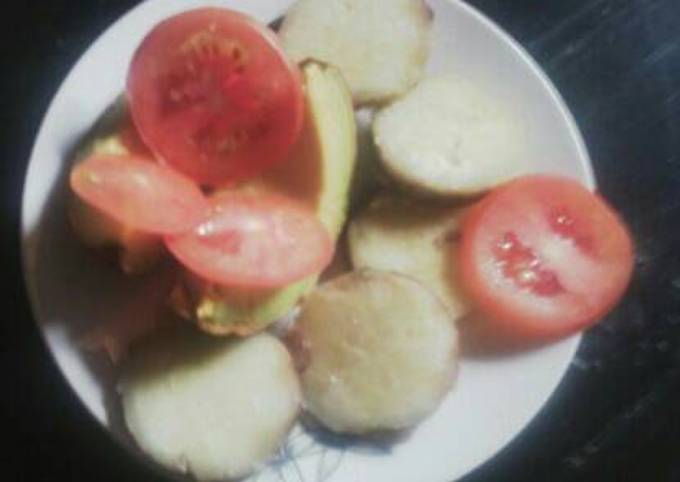 Sweet potatoes avocado snack