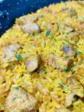 Arroz con solomillo de cerdo al romero