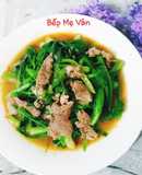 Thịt bò xào cải ngồng