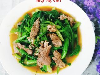 Thịt bò xào cải ngồng