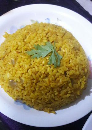 صورة لوصفة أرز بالكاري