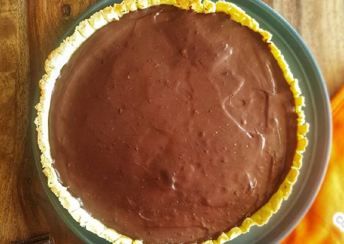 Tarte au chocolat et caramel beurre salé