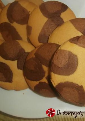 Φωτογραφία της συνταγής Cookies δίχρωμα leopard και ζέβρα