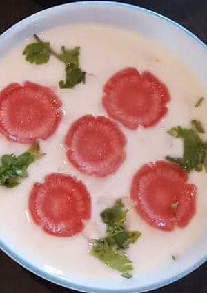 A picture of Carrot Cucumber Raita.