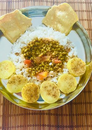 A picture of Green Moong Dal Curry-Protein Rich Daal ❣️.