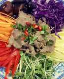 Gỏi sắc màu (gỏi ngũ sắc chay)