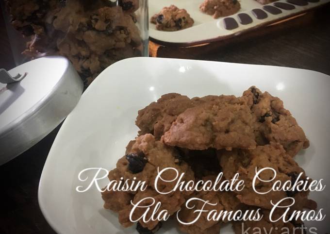 Raisin Chocolate Cookie Ala Famous Amos