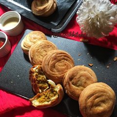 Baked flaky Kachoris A picture of Baked flaky Kachoris.