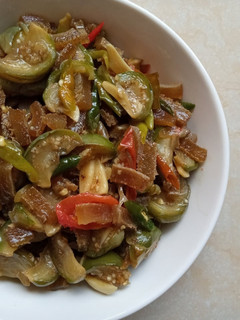 Foto resep Tumis kikil terong bulat