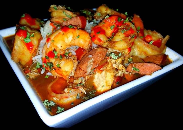 Recipe of Speedy Mike&#39;s New Orleans Old School Seafood Gumbo