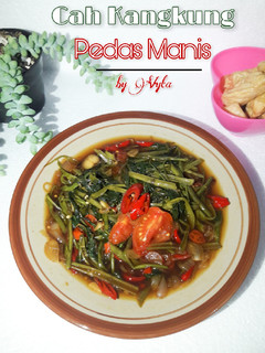 Foto resep Cah Kangkung Pedas Manis