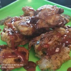 A picture of Cornflour Onion Fritters.
