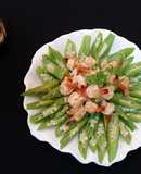 Đậu bắp xào tôm