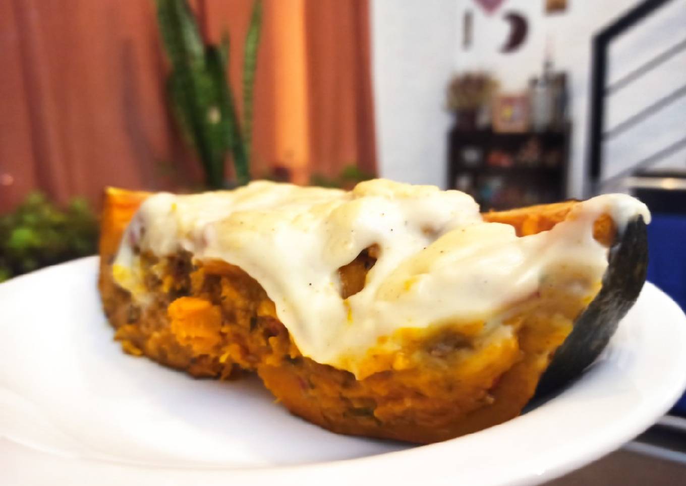 Zapallo relleno de carne