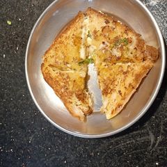 Cheese garlic bread A picture of Cheese garlic bread.
