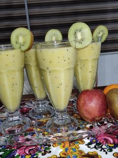 عکسی از دستور موکتل سیب پرتقال کیوی🍎🍊🥝