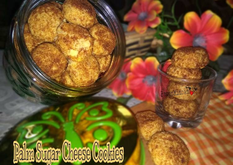 Langkah Mudah untuk Menyiapkan Palm Sugar Cheese Cookies, Enak Banget