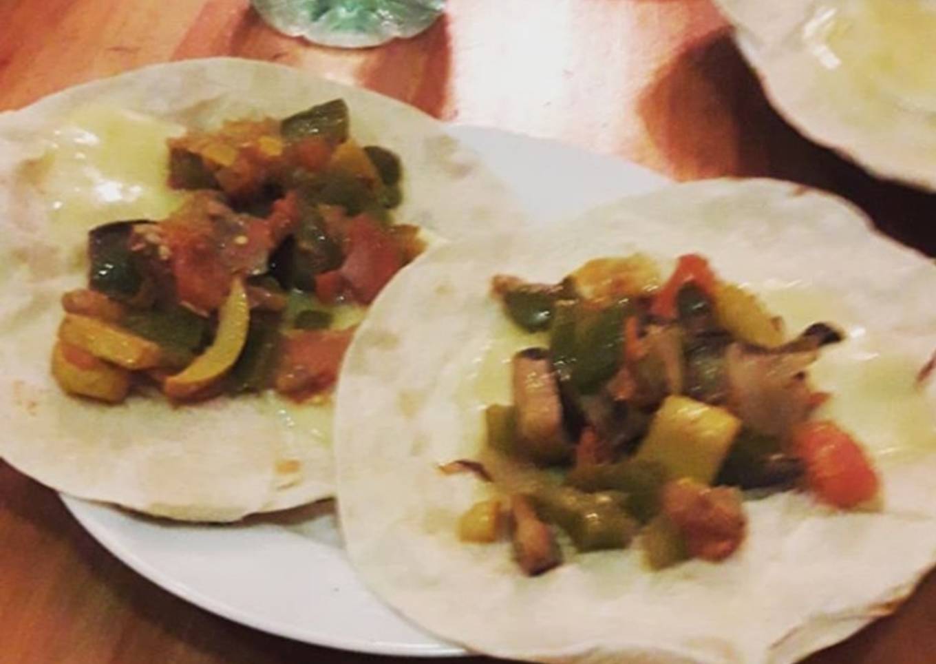 Tacos de vegetales (lo que tengas a mano)