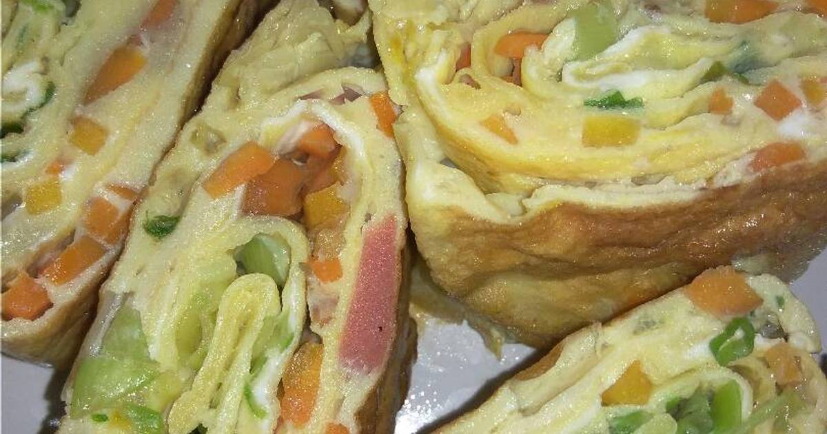 Resep Telur gulung isi sayuran oleh Atun Mey - Cookpad