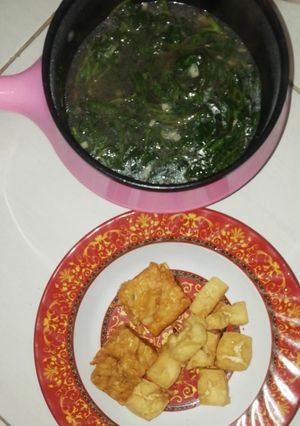 Foto resep Tumis kangkung tahu tempe