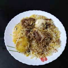 A picture of Kolkata Style Mutton Biryani.