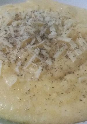 Una foto de Polenta cremosa
