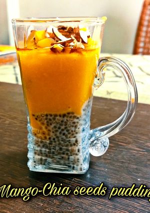 A picture of Mango chia pudding.