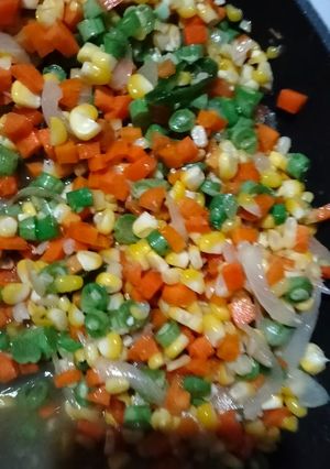 Foto resep 35. Tumis Pelangi (Wortel+Jagung+Buncis)