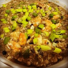 A picture of Shrimp with Black Bean Sauce.