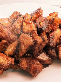A picture of Grilled Pork Liver with Yakiniku Sauce.
