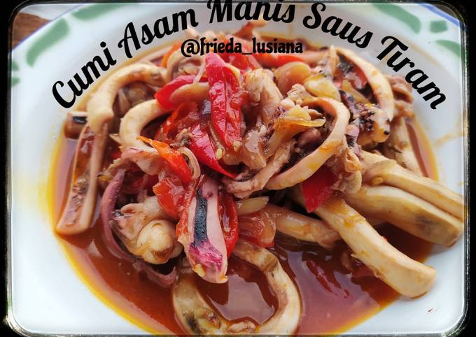 Panduan Masakan Resep Cumi Asam Manis Saus Tiram