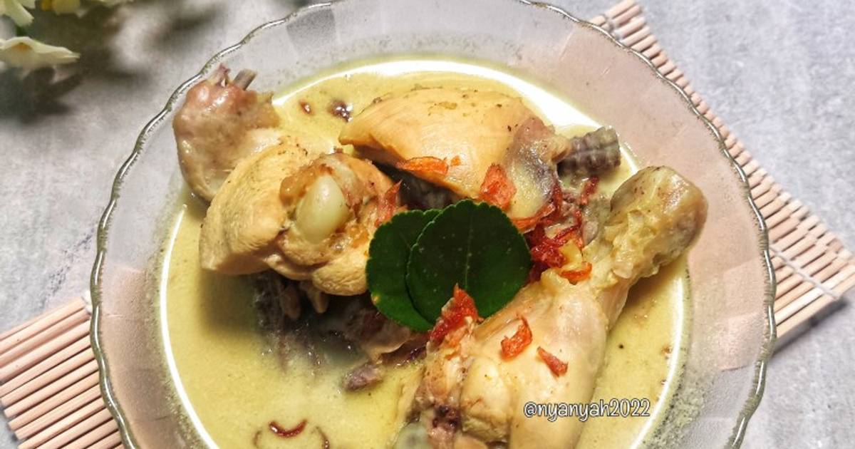 Resep Opor Ayam Kuah Putih Oleh Nyanyah Cookpad