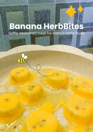 Foto resep (MPASI 11+ Mo) - Banana Herb Bites