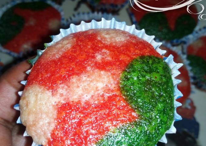 Recipe of Perfect Watermelon cupcakes