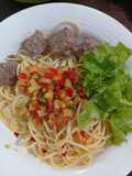 Spaghetti Sambal Tempe