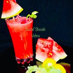 A picture of Tangy Water Melon drink 🍷 #Ramazankitayari.