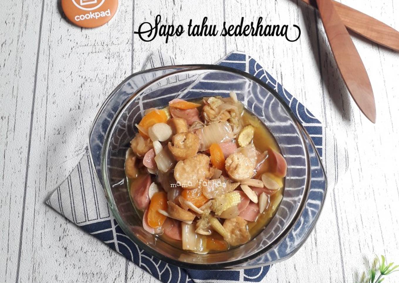 Sapo tahu sederhana