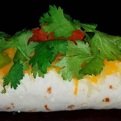 A picture of Mike's Seafood Enchiladas.