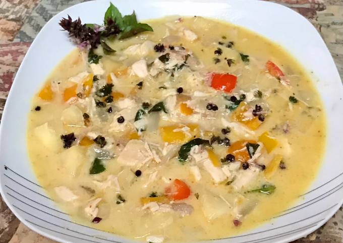 Recipe of Perfect Pineapple curry chicken soup